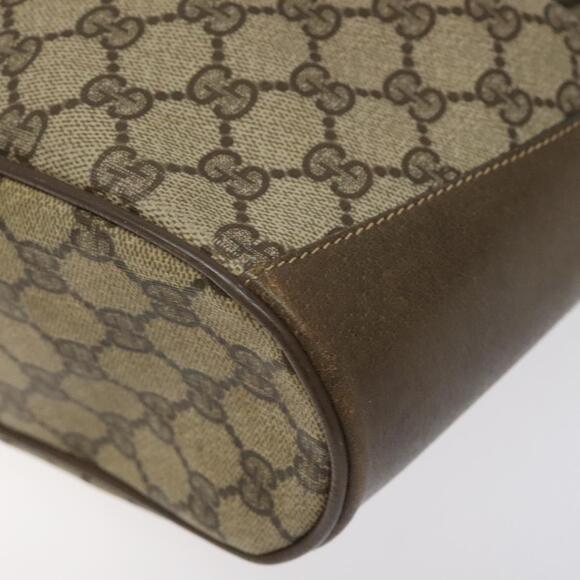 GUCCI GG Supreme Web Sherry Line Bag Pvc Beige Gold 41 02 034 - Picture 10 of 16